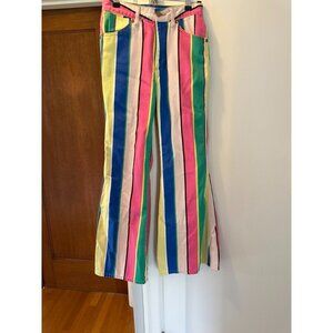 Pink, Blue, Green, Yellow Striped Wrangler Jeans Womens 26 Multicolor Striped Wa